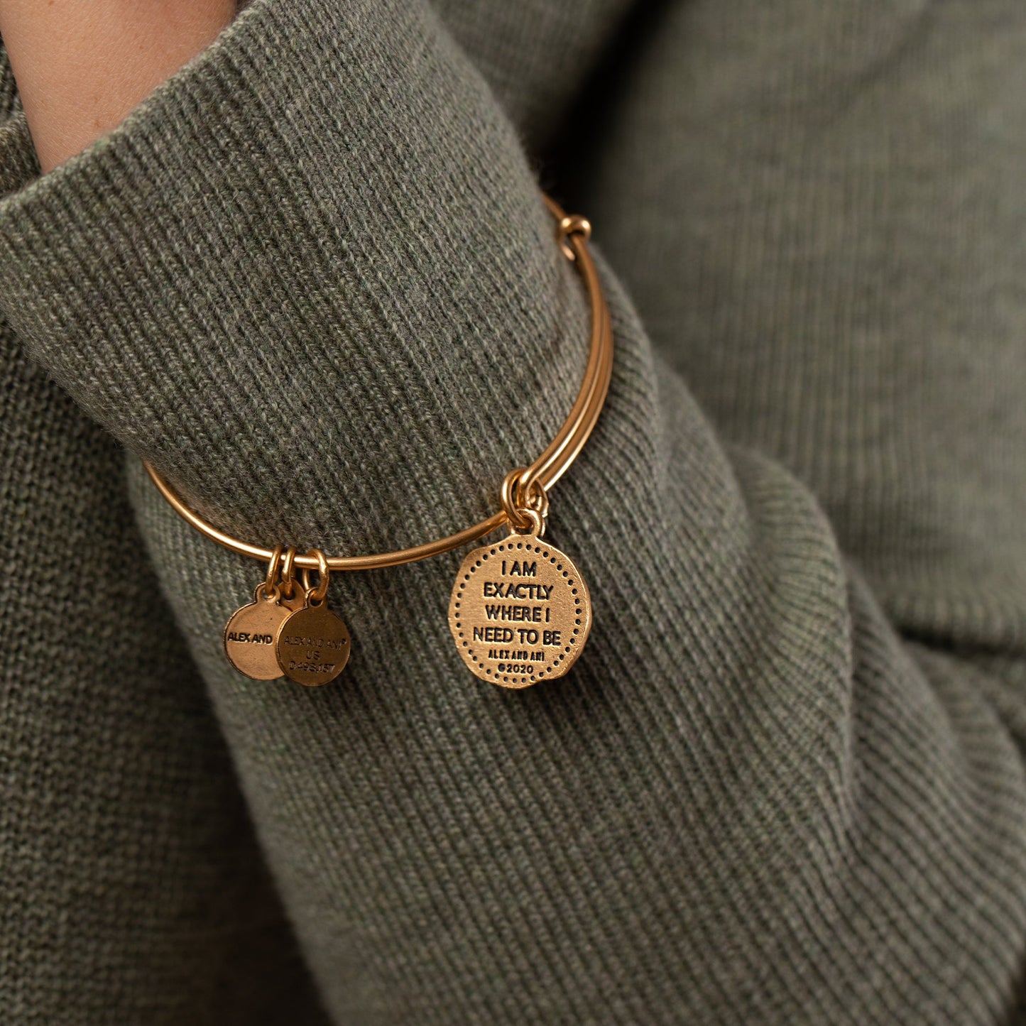 Path of Life® Molten Coin Charm Bangle