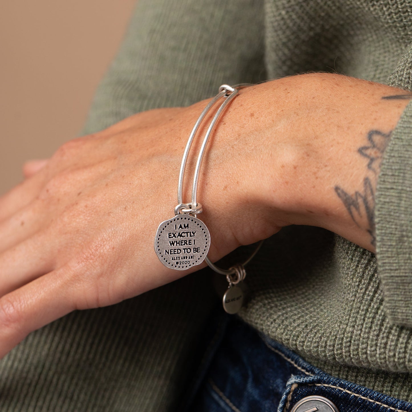 Path of Life® Molten Coin Charm Bangle