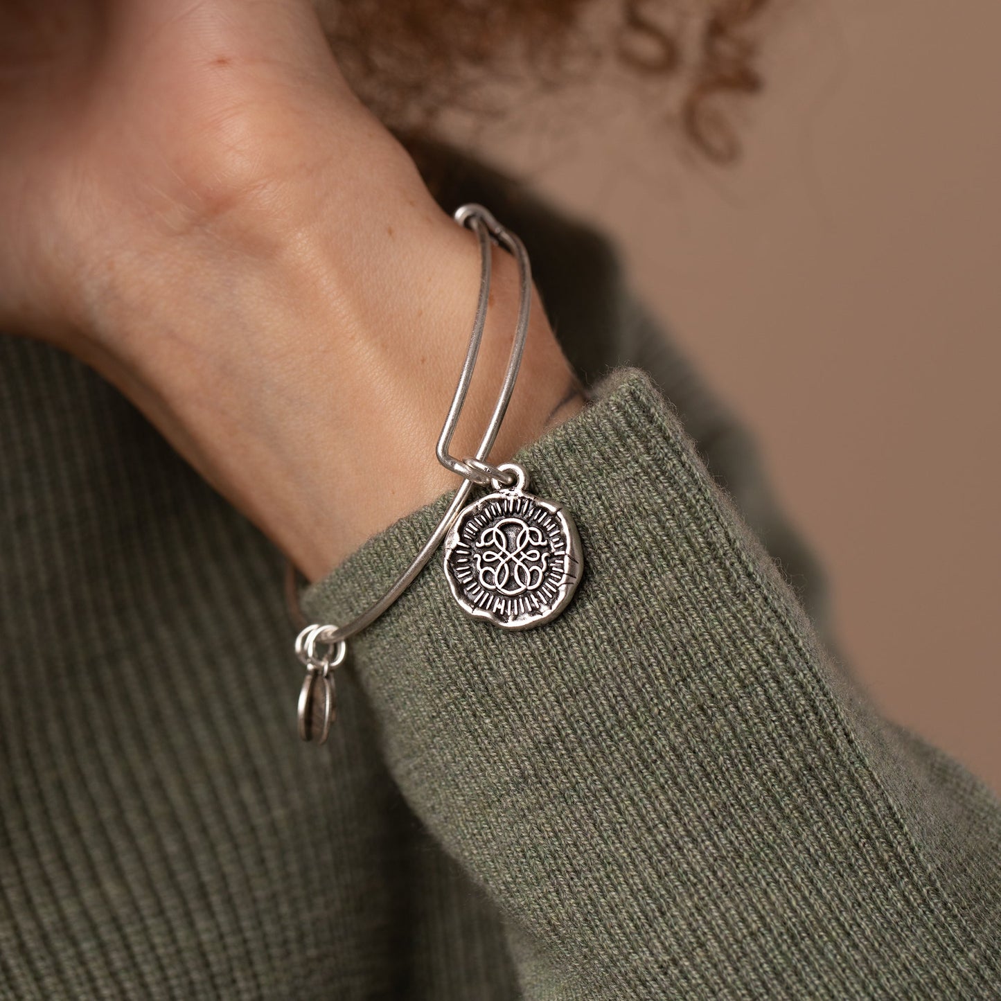 Path of Life® Molten Coin Charm Bangle