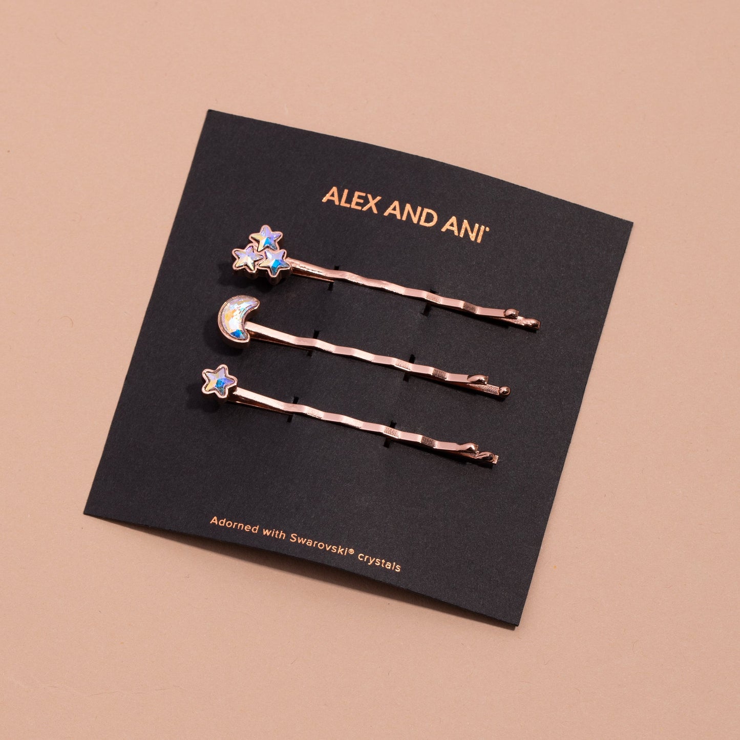 Moon + Star Hair Pins, Set of 3