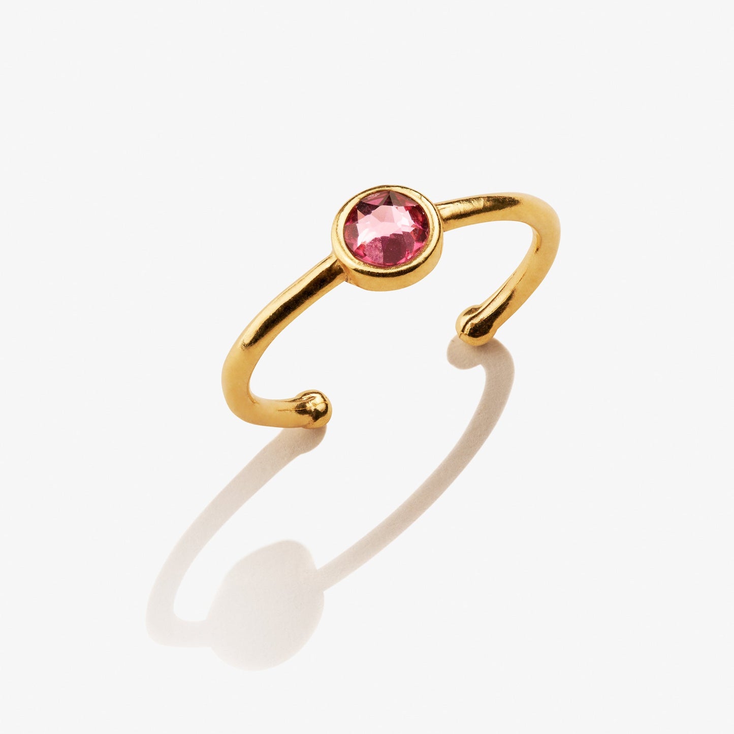 Rose Birthstone Ring, October