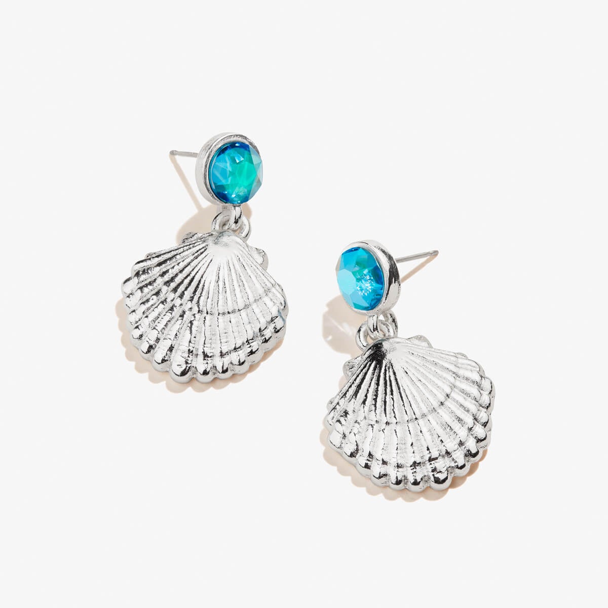 Scallop Shell Drop Earrings