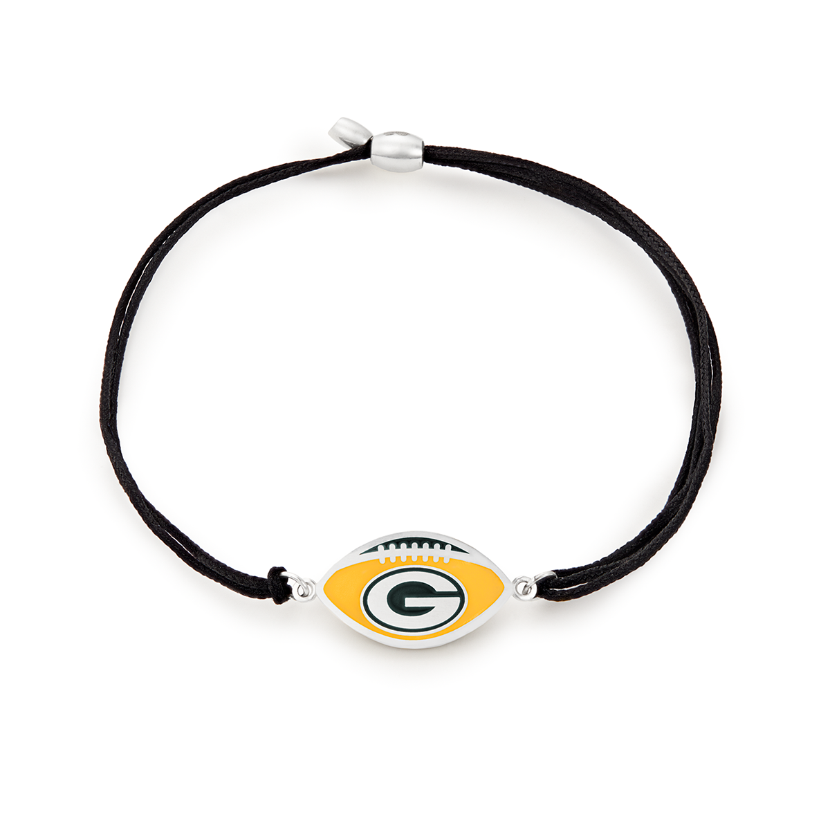 Green Bay Packers NFL Charm Pull Cord Bracelet