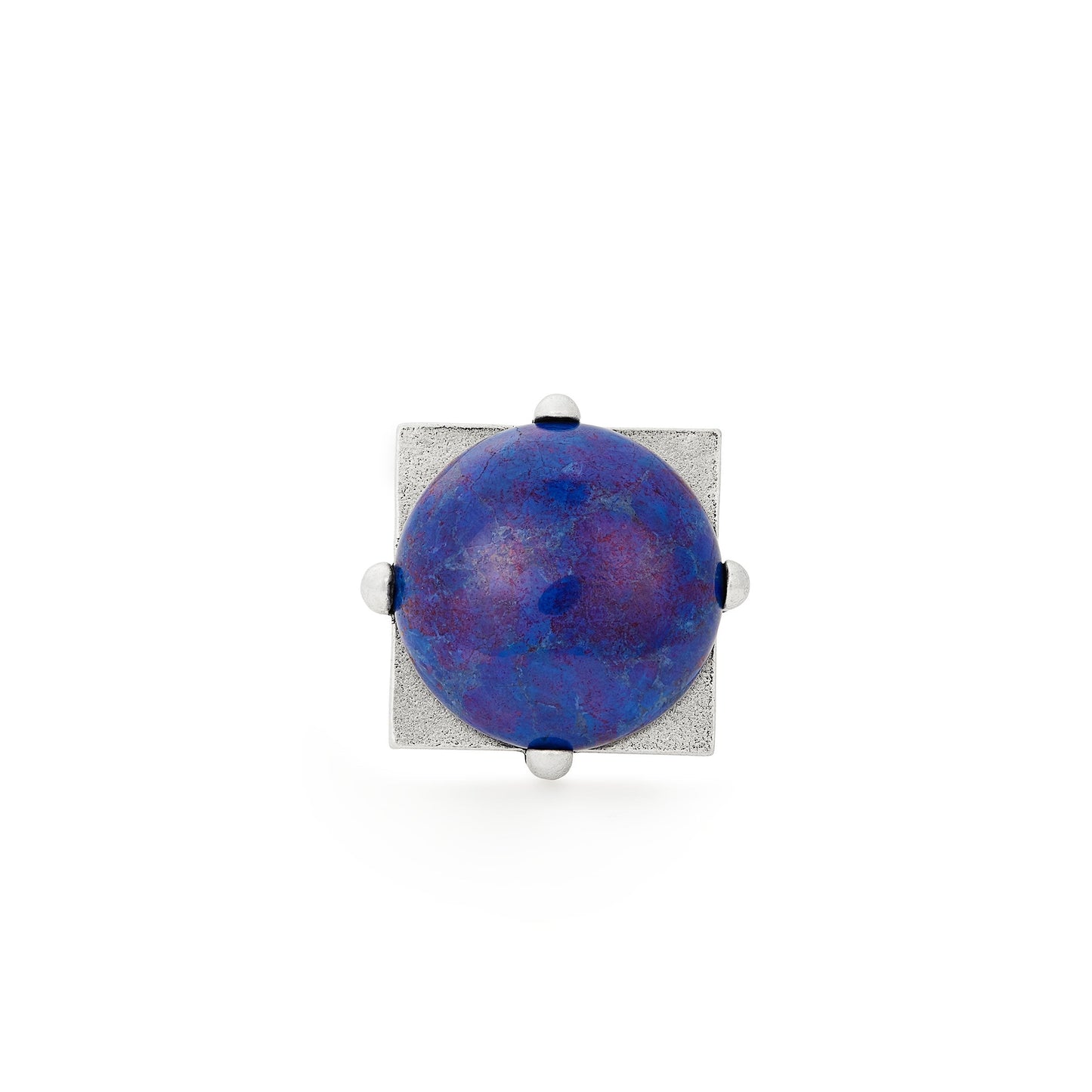 Cobalt Matrix Cocktail Ring