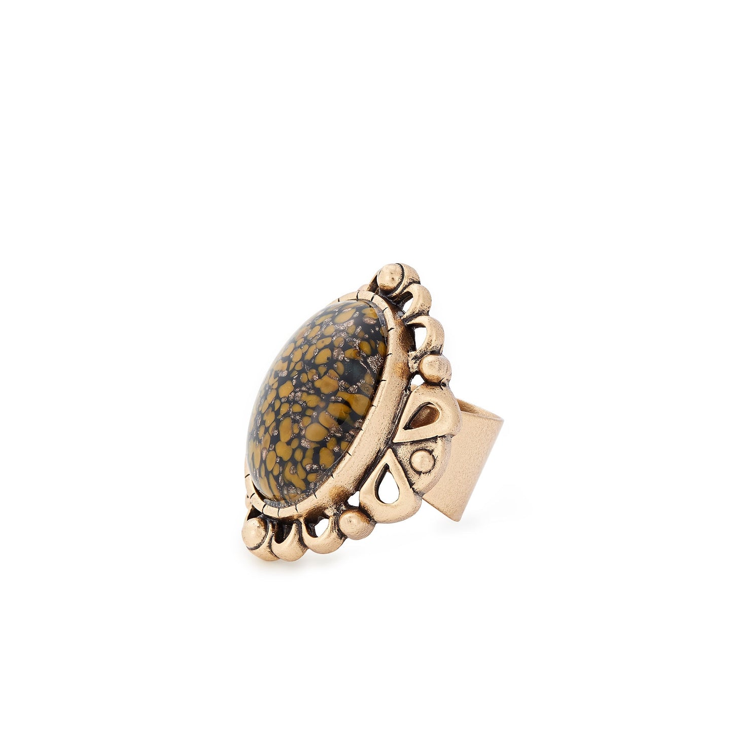 Honey Matrix Cocktail Ring